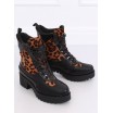 Tygrované dámské boty na zimu
