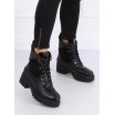 Vysoké dámské zimní boty v černé barvě