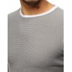 Prodloužený pánský svetr v šedé barvy