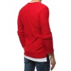 Stylový pánský svetr v červené barvě