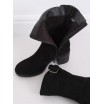 Stylové dámské kotníkové boty na zimu černé