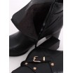 Dámské boty s aplikacemi v černé barvě