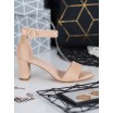 Elegantní dámské sandály na hrubém podpatku