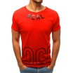 Pánské triko s krátkým rukávem červené barvy