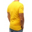 Žluté pánské tričko s krátkým rukávem a kulatým výstřihem