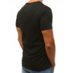 Originální bavlněné tričko s krátkým rukávem černé barvy
