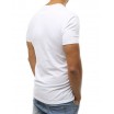 Bílé tričko s krátkým rukávem a modrým nápisem