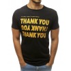 Moderní bavlněné tričko s barevným nápisem pro pány