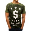 Moderní tričko zelené barvy s originálním motivem