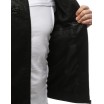 Černá pánská kožená bunda s náprsními kapsami na zip