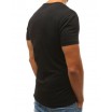 Pánské černé tričko s potiskem na přední straně
