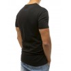 Pánské triko s krátkým rukávem v černé barvě
