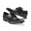Matné pánské kožené boty COMODO E SANO v černé barvě