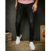 Klasické černé pánské džíny s mírně zúženým střihem