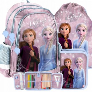 Dívčí školní taška v troj sadě Ledové království