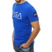 Stylové pánské modré tričko s nápisem NASA