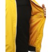 Stylová přechodná bunda žluté barvy bez kapuce