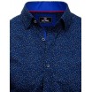 Stylová modrá pánská košile k obleku