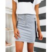 Dámská letní mini sukně s ozdobnými ramínky