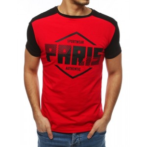 Paris pánské tričko v červené barvě