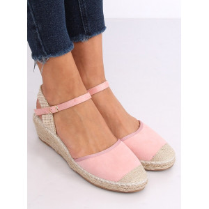 Dámské sandály na platformě v růžové barvě