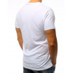 Stylové pánské tričko s krátkým rukávem v bílé barvě