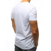 Bílé pánské tričko s potiskem lebky