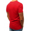 Stylové pánské červené triko s výrazným potiskem
