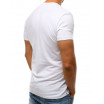 Pánské bílé tričko s potiskem a krátkým rukávem