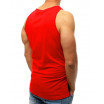Moderní pánské červené triko bez rukávů