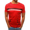 Červené pánské tričko s módním potiskem