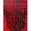 Červené pánské tričko s designovým potiskem