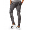 Trendy pánské šedé kalhoty s módním designem