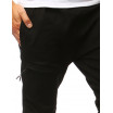 Stylové pánské jogger kalhoty v módním designu se zipy