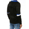 Trendy černá pánská bunda na zip s kapucí