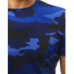 Originální pánské modré tričko s army potiskem