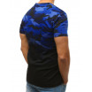 Originální pánské modré tričko s army potiskem