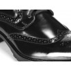 Pánské kožené boty COMODO E SANO černé barvy