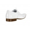 Pánské kožené společenské boty COMODO E SANO bílé barvy