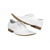 Pánské kožené společenské boty COMODO E SANO bílé barvy