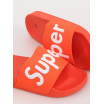 Letní dámské oranžové gumové pantofle k vodě