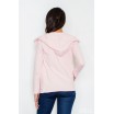 Dámský růžový svetr s kapsami
