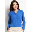 Formální dámská volnější košile modré barvy