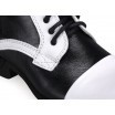 Kožené pánské boty bílo černé barvy COMODO E SANO
