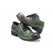 Zelené pánské kožené boty COMODO E SANO
