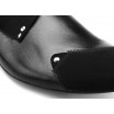 Kožené společenské pánské boty černé barvy