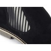 Pánské kotníkové kožené boty v černé barvě