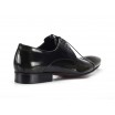 Kožené boty pánské černé barvy COMODO E SANO