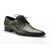 Zelené šněrovací kožené boty pro pány COMODO E SANO
