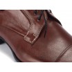 Pánské kožené společenské boty v hnědé barvě COMODO E SANO